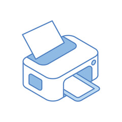 Duotone Printer Vector icon Collection