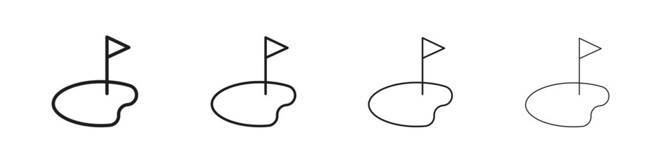 Golf yard icon concept. editable vector trendy illustrations.