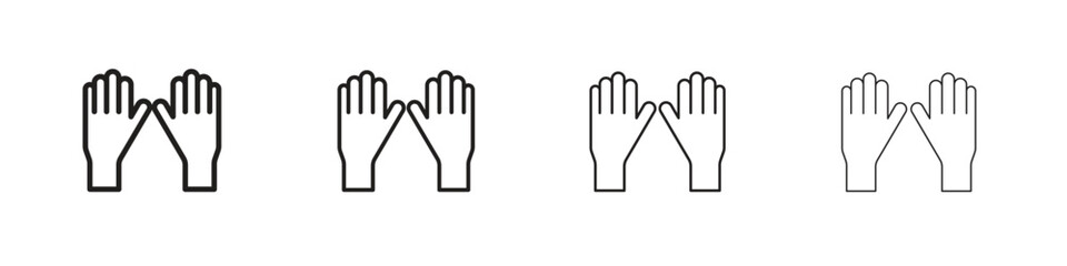 Gloves icon concept. editable vector trendy illustrations.