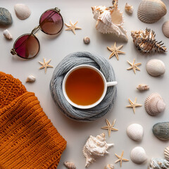 Conceptual photo atypical seasonality.