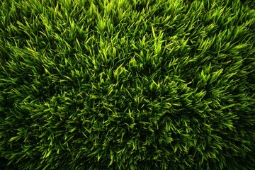 Green lawn texture creating an abstract natural background