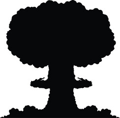 Silhouette of a crow in flight against a clean isolated vector