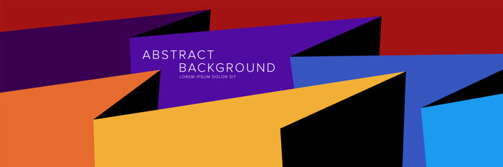 Modern abstract background for presentation design, dynamic shapes composition. Vector illustration