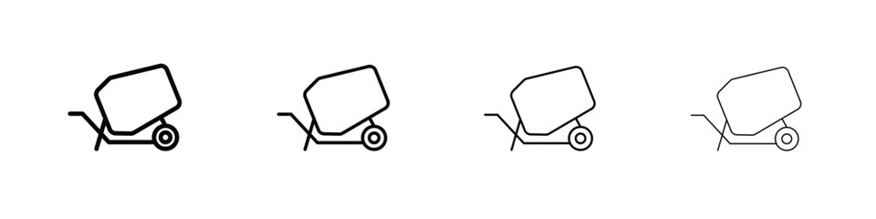 Cement mixer icon concept. editable vector trendy illustrations.