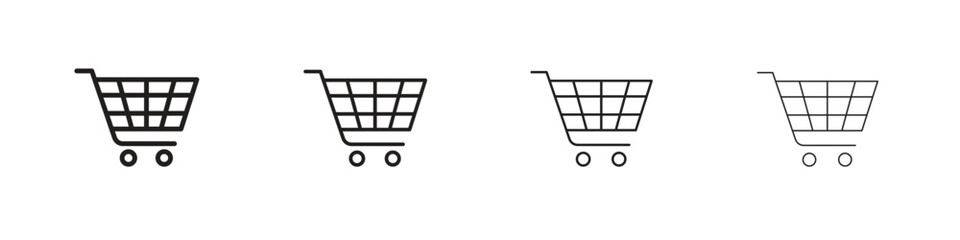 Cart icon concept. editable vector trendy illustrations.