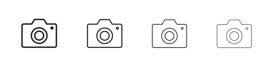 Camera icon concept. editable vector trendy illustrations.