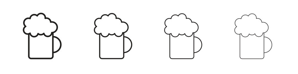 Beer icon concept. editable vector trendy illustrations.