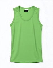 Bright lime green tank top