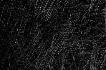 Black background scratches and noise, overlay full screen scuffs on the surface aged abstract backdrop