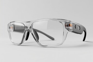 Augmented reality smart glasses with transparent frame