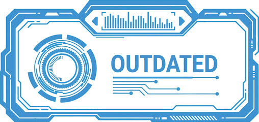 Download outdated hud ui design vector graphic illustration