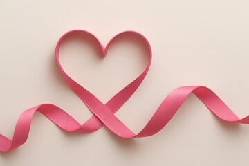 Ruban en forme de coeur
