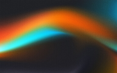 background grainy concept black, orange and blue gradient colorful