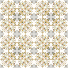 mandala seamless Gold