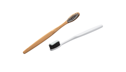 Dual Dental Care Designs with Fresh Toothpaste Application isolated on transparent background