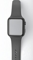 A gray digital wristwatch