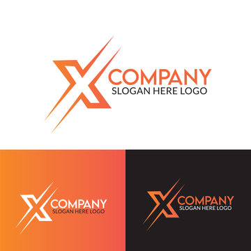 Abstract Letter X Logo Design