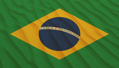 Golden Sands The Mesmerizing Texture Of Desert Background Brazil Flag