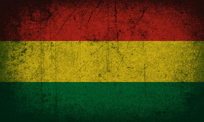 Dark Grey Grunge Texture Halftone Simple Image Vector Design Bolivia  Flag