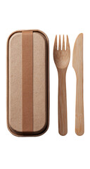 Eco-friendly lunchbox with wooden cutlery