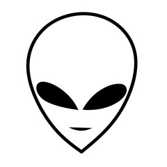 alien face vector icon