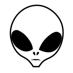 alien face vector icon