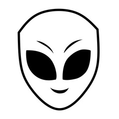 alien face vector icon