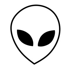 alien face vector icon