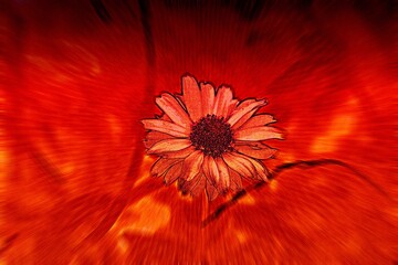 Abstraktes dynamisches futuristisches digitales Kunstwerk ohne Mithilfe von "KI " am PC selbst erstellt