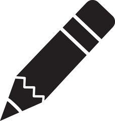 Minimal Broken Pencil Silhouette Black Vector Design for Creative Artwork