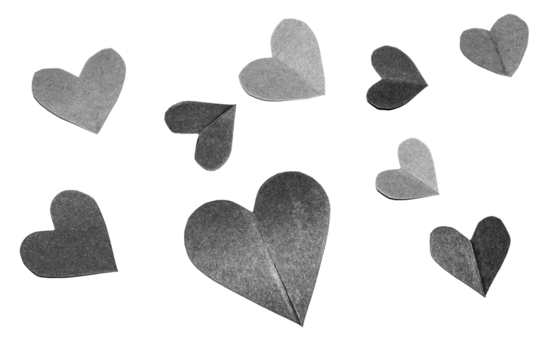 Love hearts for valentines or weddings transparent overlay texture