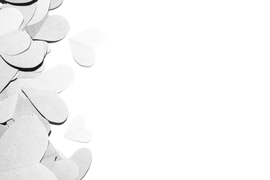 Love hearts for valentines or weddings transparent overlay texture