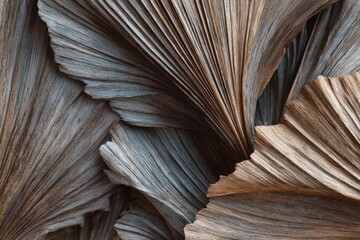 Dried Palm Husk Abstract Natural Texture