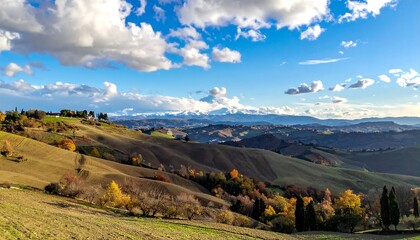 Scenic autumnal landscape