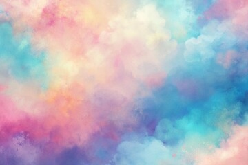 Dreamy Abstract Watercolor Background with Pastel Colors for Creative Projects