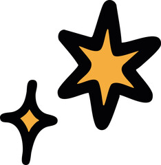 Obraz premium Doodle Christmas star shining vector