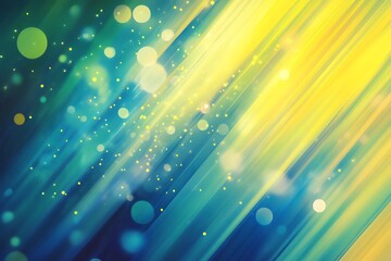 Abstract diagonal stripes swirl with bokeh lights and vibrant color blend