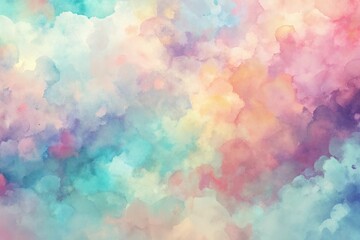 Pastel watercolor abstract background with smooth transitions and dreamy atmosphere