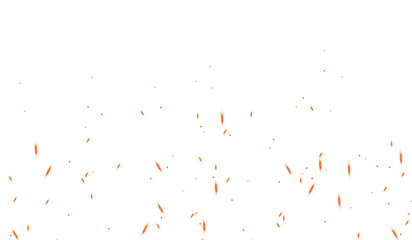 fire dust particles over transparent background overlay, Flying Fire Particles transparent background in png format. 3d render of fire embers, Fire flames isolated on transparent background