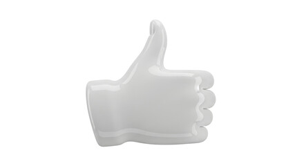 Obraz premium Isolated 3D rendered hand giving a thumbs up gesture for approval and agreement concept
