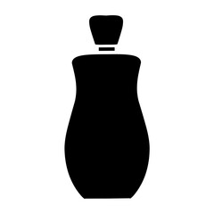 Perfume bottles silhouette vector