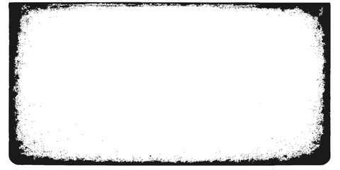 Vector black grunge frame with a dirty texture border for vintage text design or photo illustration