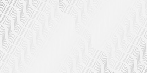 Waves background. Repeated gray curvy lines. Water texture. Ocean, sea, lake or river pattern. Aqua print. Maritime wallpaper in asian style. Swimming pool liquid.