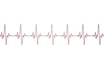 Vibrant pink heart rhythm graphic for medical presentations and healthcare marketing, a lifeline of hope and vitality for a healthy future