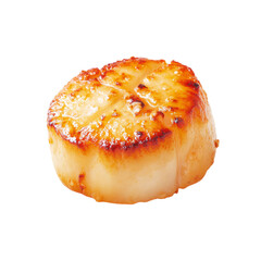Perfectly Seared Golden Scallop Isolated on White Background PNG set Transparent background