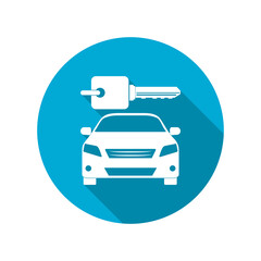 Rent a car icon isolated on transparent background