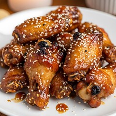 Delicious Sesame Chicken Wings - A Flavorful Asian-Inspired Appetizer.