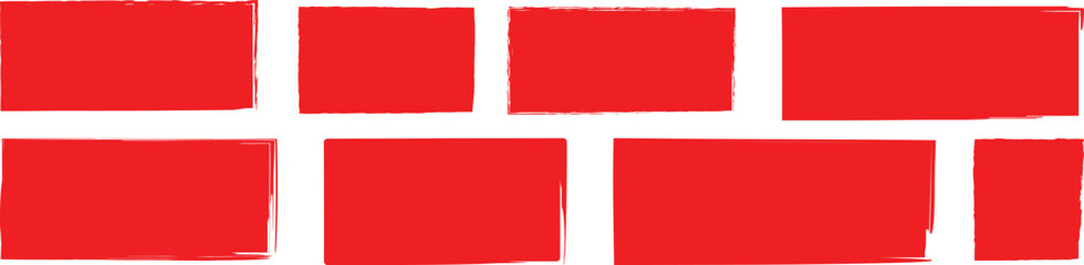 Set of grunge jagged rectangle shapes. Square shapes with torn paper effect . Set of ripped paper different forms. Rectangle brush stroke, ink paint brush, grunge lines.
