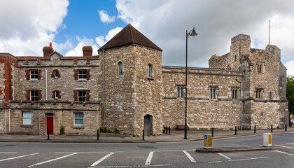 God's House Tower, Southampton, United Kingdom. Thirteenth century gatehouse into the old town of Southampton, was used as a town gaol.