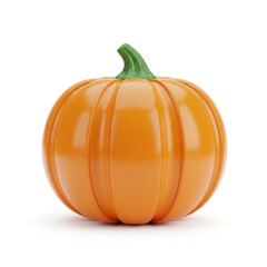 Orange pumpkin isolated on white background